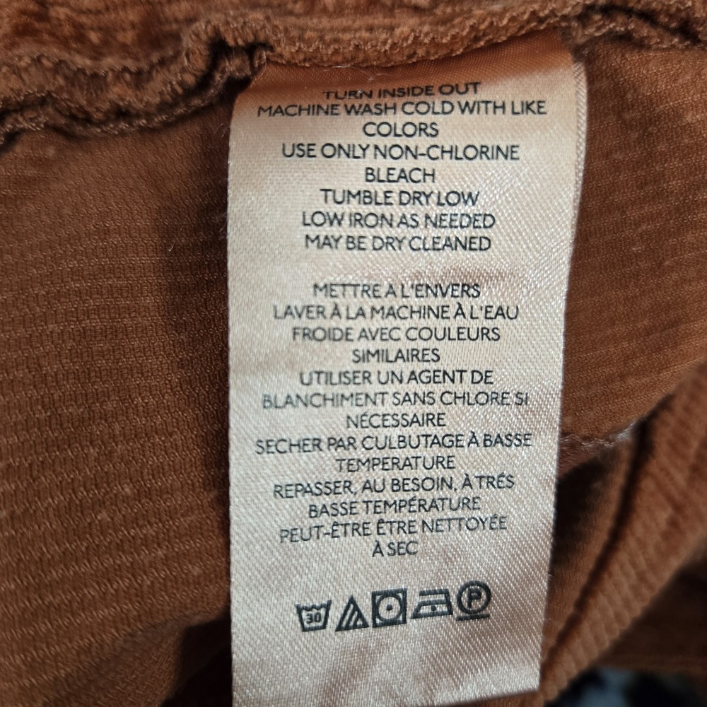 Pilcro Women Pants 26 Rust Overalls Corduroy The Wanderer Overall 28" Inseam - Picture 5 of 14